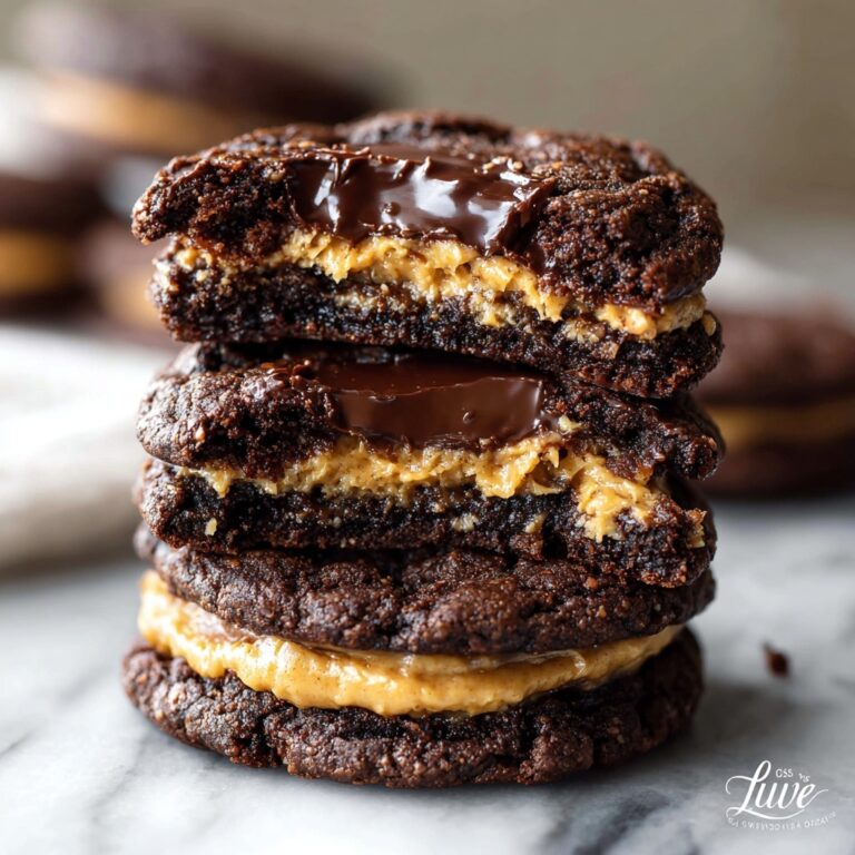 24 Buckeye Brownie Cookies with Peanut Butter Center Recipe