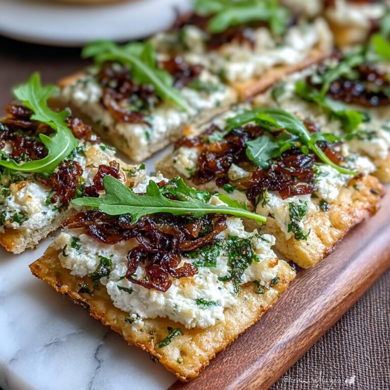 Goat Cheese & Caramelized Onion Flatbread Recipe