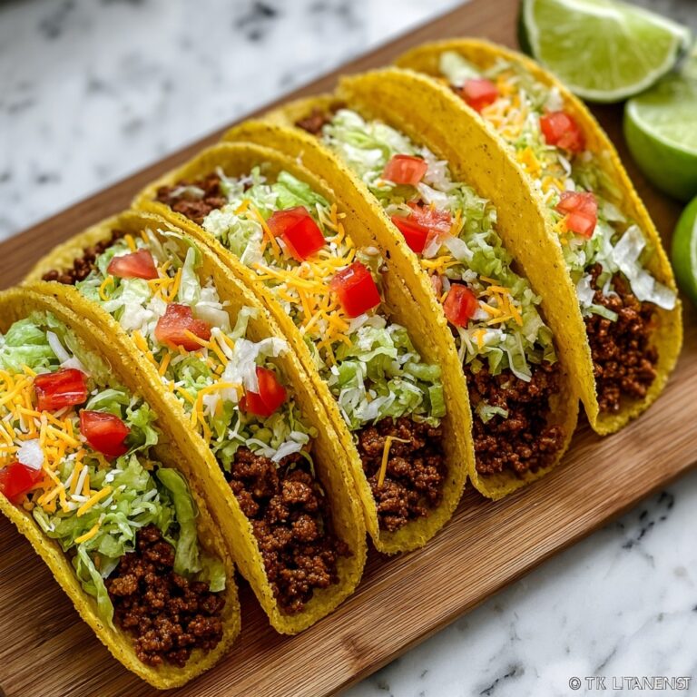 Classic Beef Tacos with All Toppings Recipe