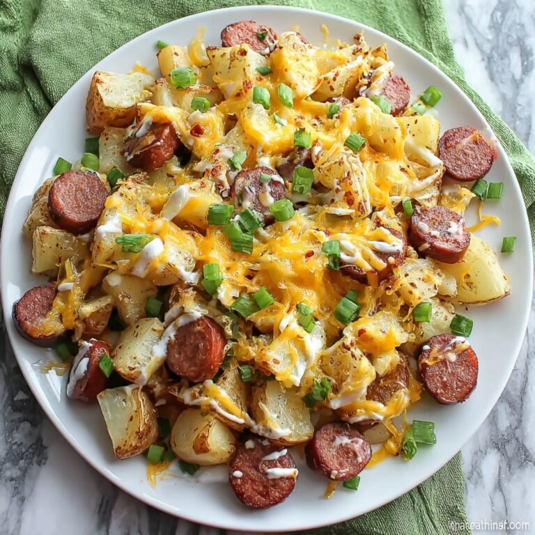 Cheesy Ranch Potatoes and Smoked Sausage Recipe