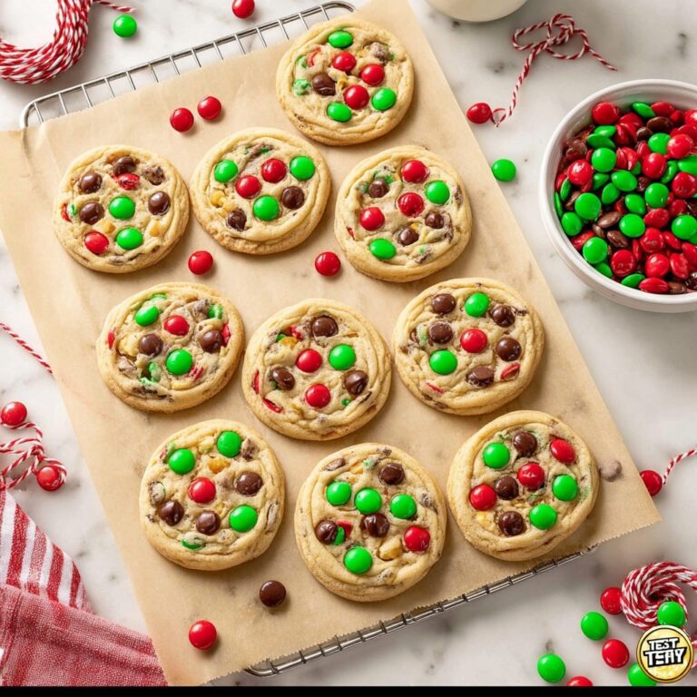 M&M Christmas Cookies Recipe