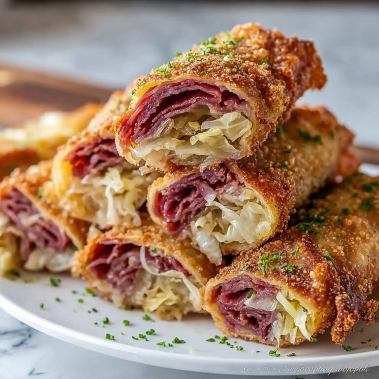 Keto Crispy Reuben Roll-Ups Recipe