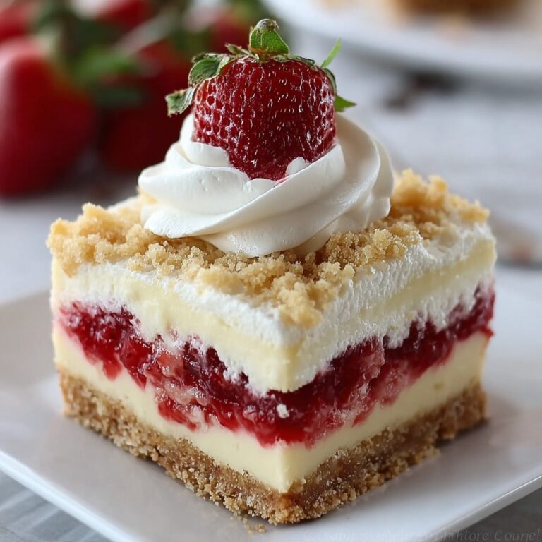 Heavenly Strawberry Shortcake Cheesecake Bars Recipe