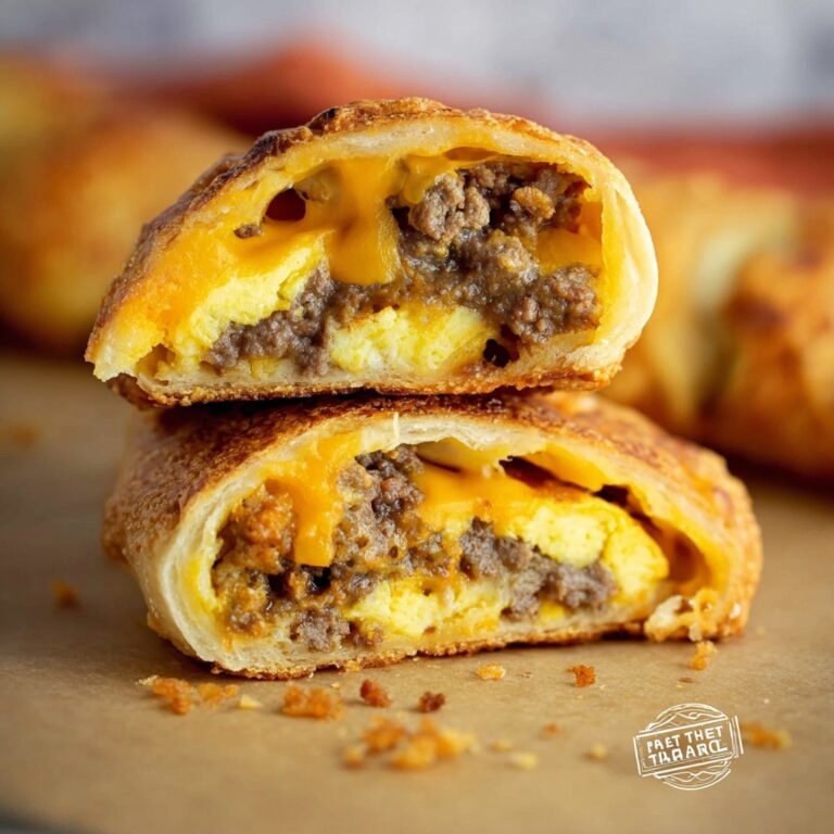 Breakfast Sausage and Egg Stromboli Recipe