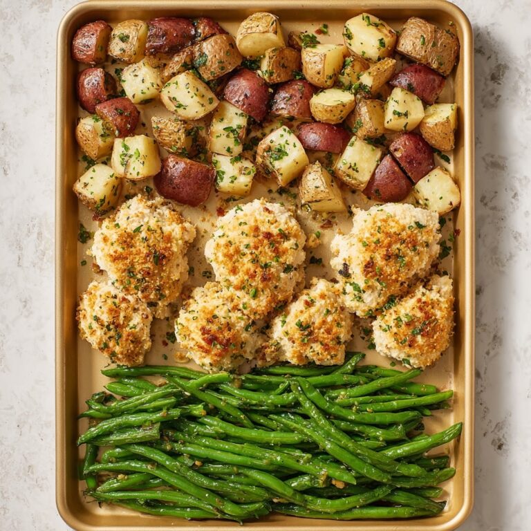 Parmesan Crusted Chicken Sheet Pan Dinner Recipe