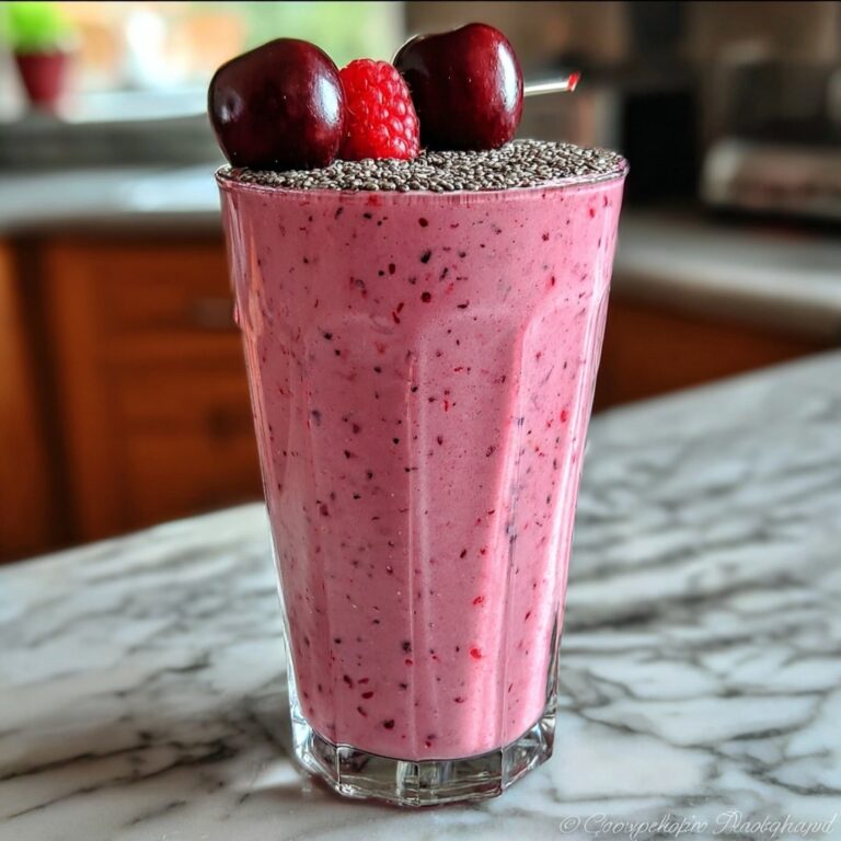 Delicious Cherry Smoothie for Quick Gut Health Boost Recipe