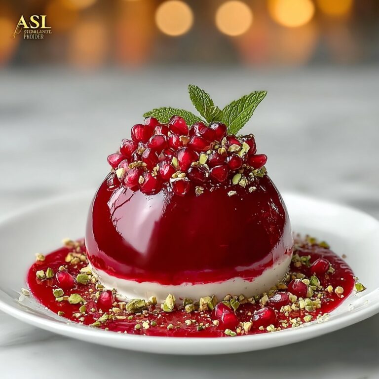 Pomegranate Mousse Dome Recipe