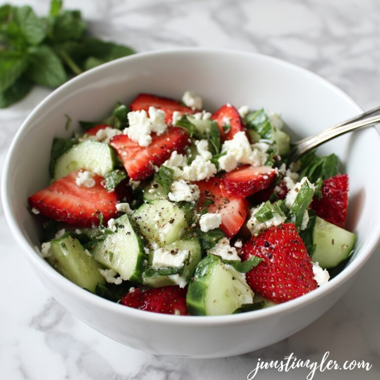 Refreshing Strawberry Cucumber Salad with Feta Bliss Recipe