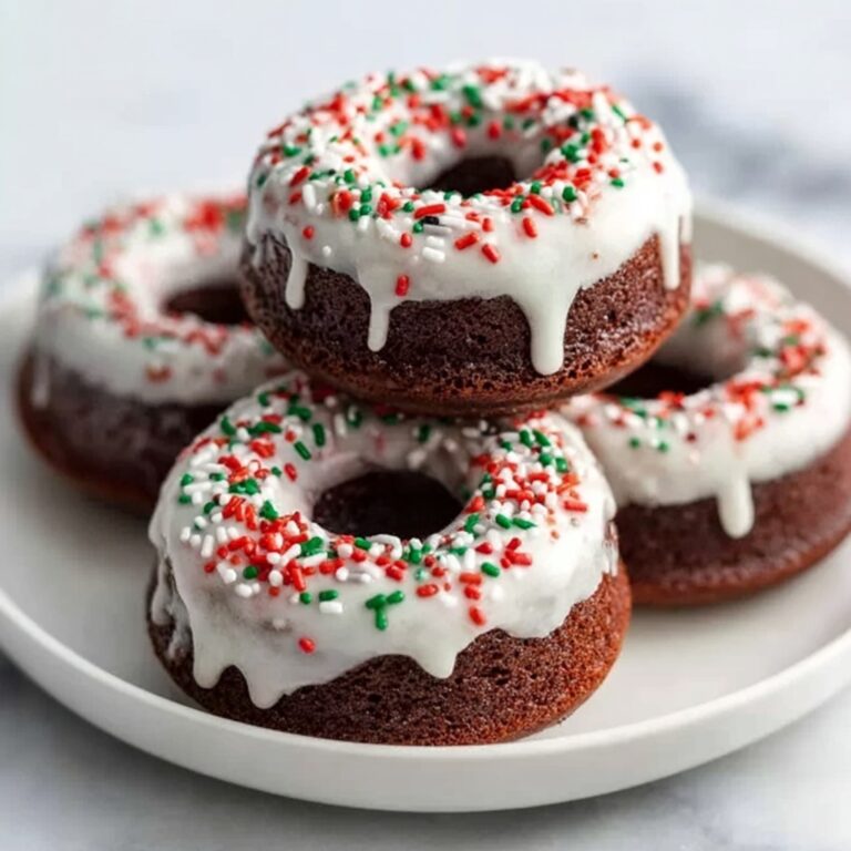 Easy Brownie Mix Donuts With White Chocolate Drizzle Recipe