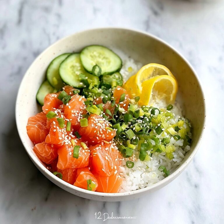 Quick Miso Soy Salmon Sashimi Bowl Recipe