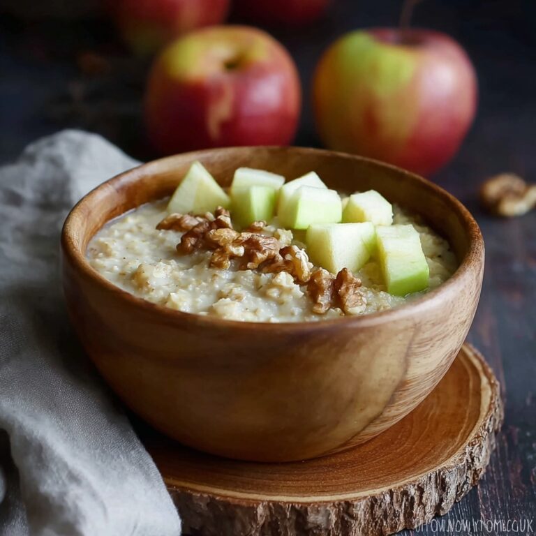 Creamy Pearl Barley Porridge with Apples and Toasted Hazelnuts Recipe