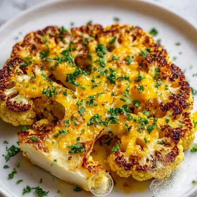 Cheesy Cauliflower Steaks Recipe