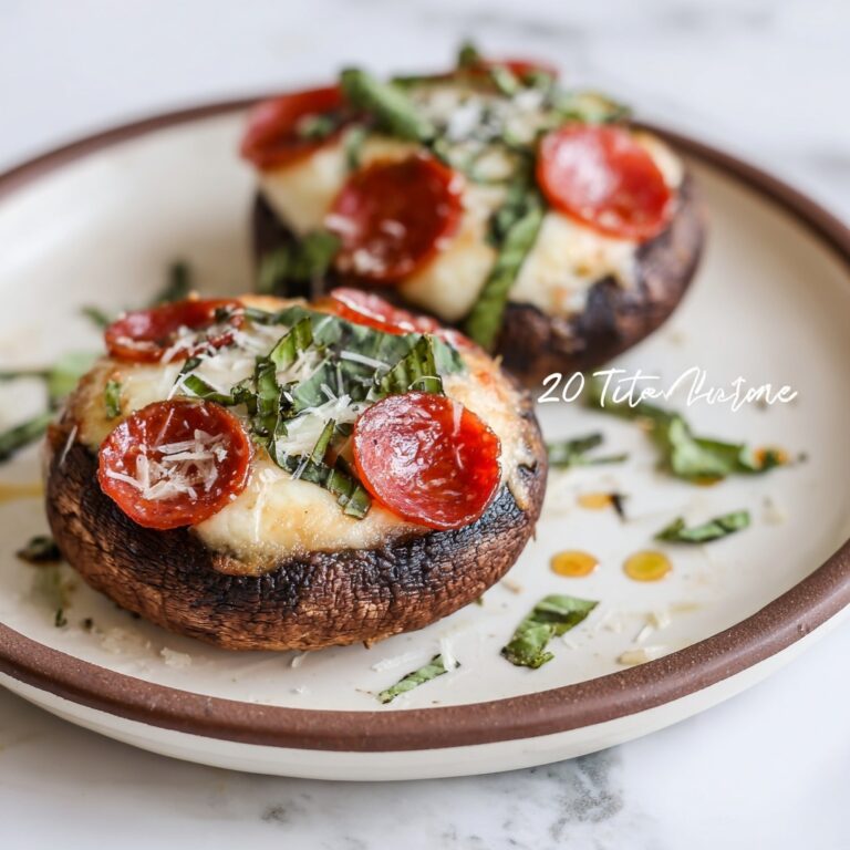Pizza Stuffed Portobello Mushrooms Recipe