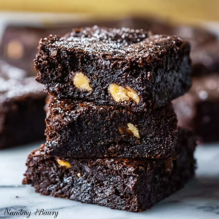 Flourless Banana Brownies Recipe