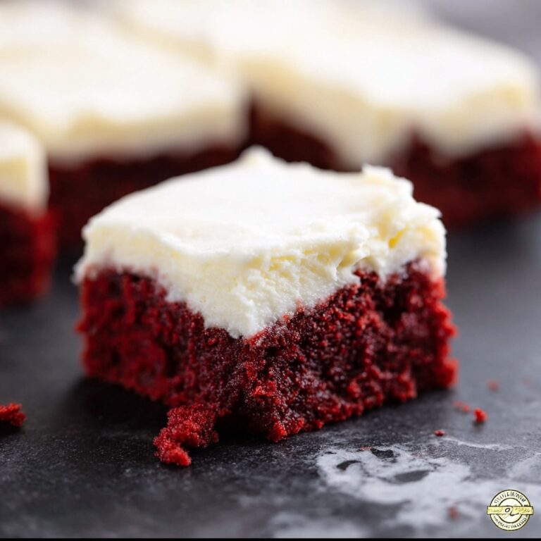 Red Velvet Brownies with White Chocolate Buttercream Frosting Recipe
