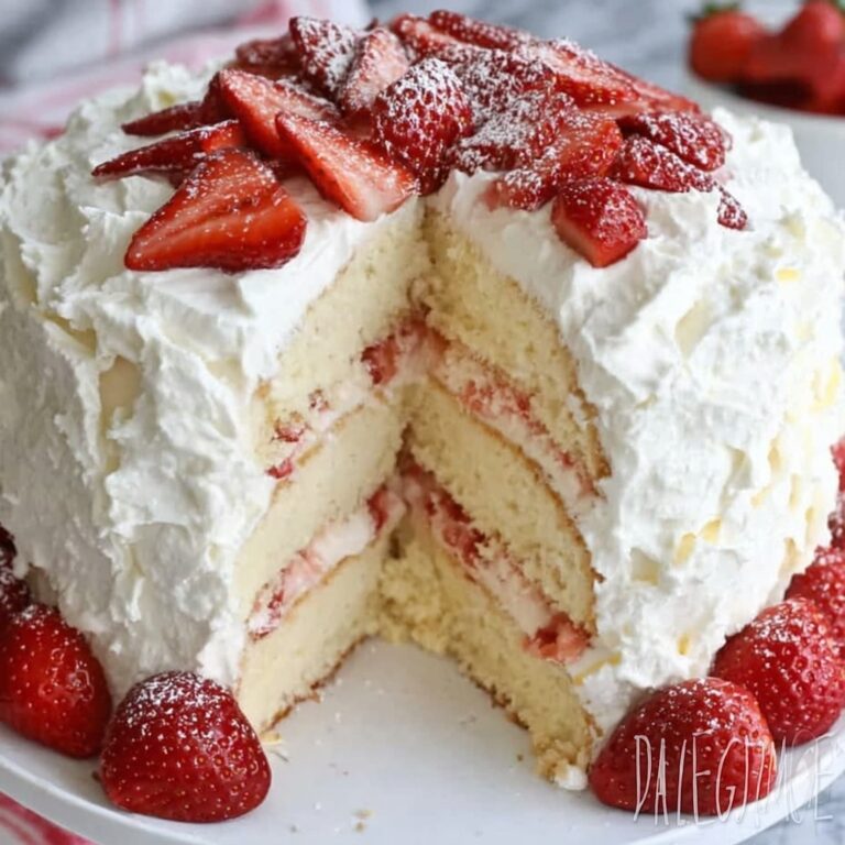 Strawberry Angel Cake Recipe