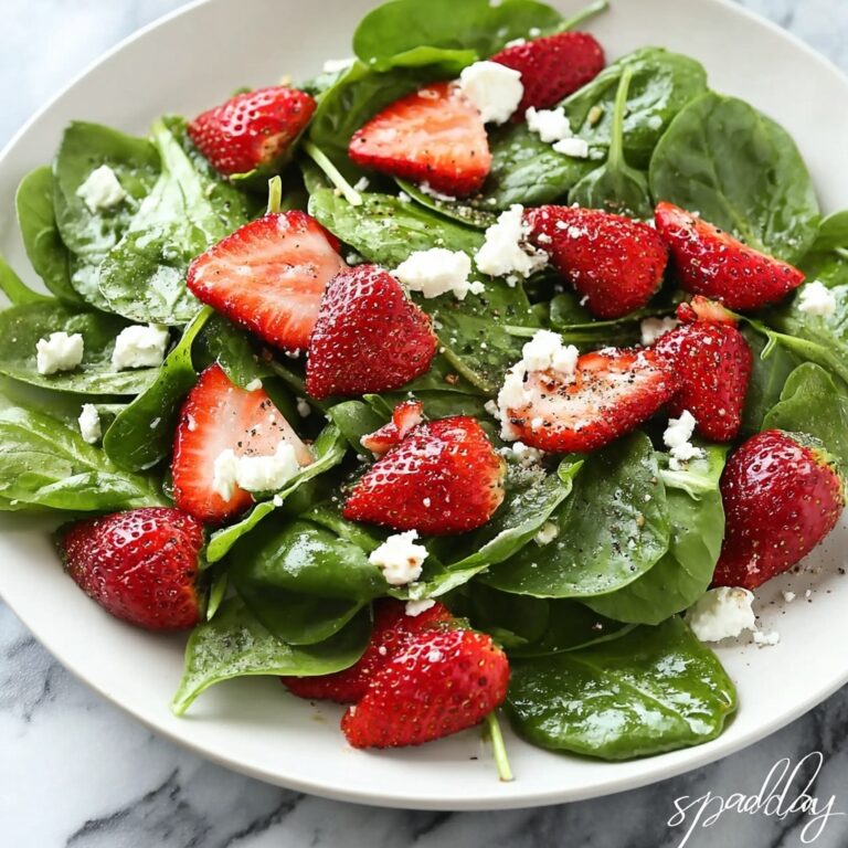 Sweet Strawberry Spinach Salad with Dreamy Poppy Seed Dressing Recipe