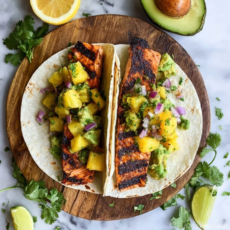 Salmon Tacos with Pineapple Avocado Salsa Recipe