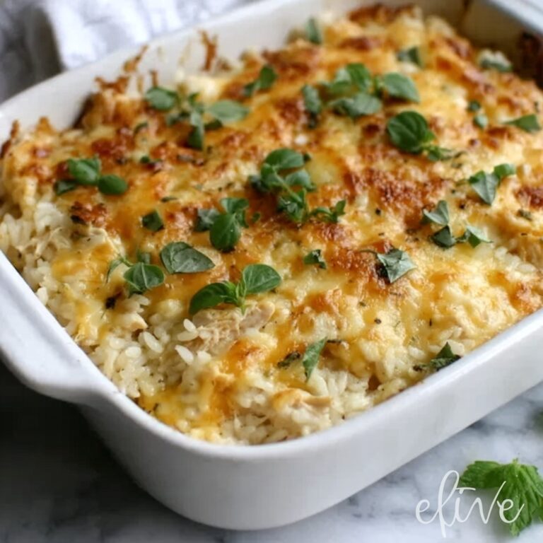 Cheesy Chicken and Rice Casserole Recipe