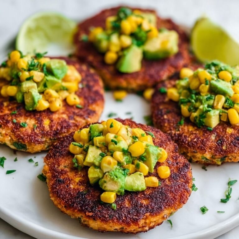 Chicken Burgers with Avocado Corn Salsa Recipe