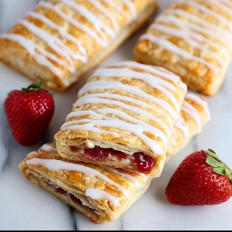 Easy Strawberry Toaster Strudels with Icing Recipe