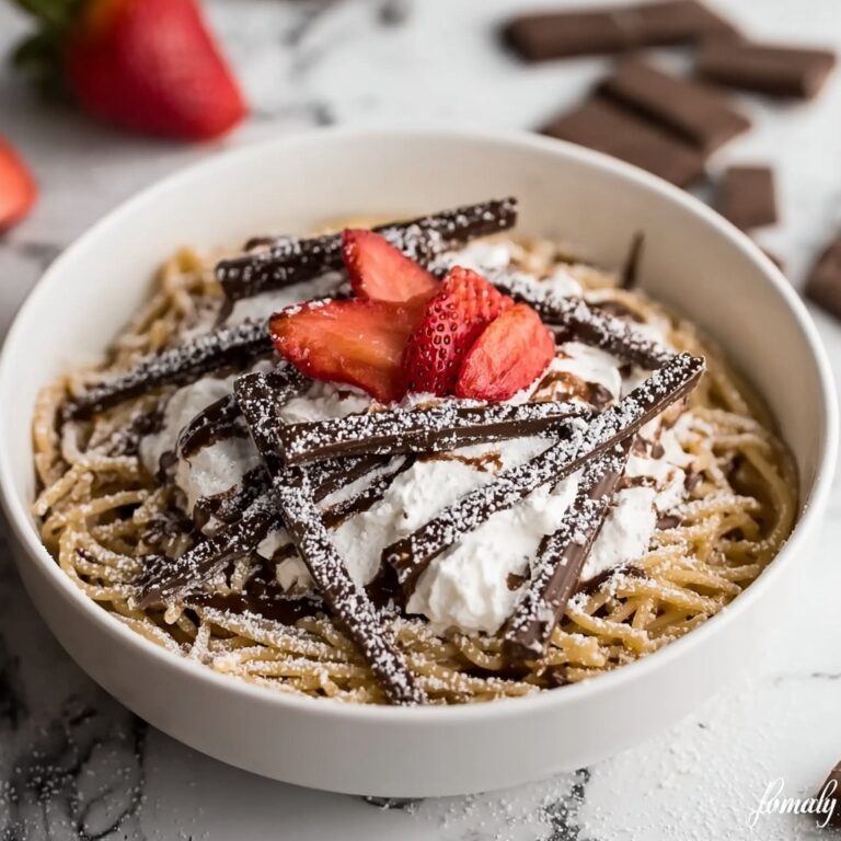 Delightful Chocolate Pancake Spaghetti for Fun Breakfasts Recipe