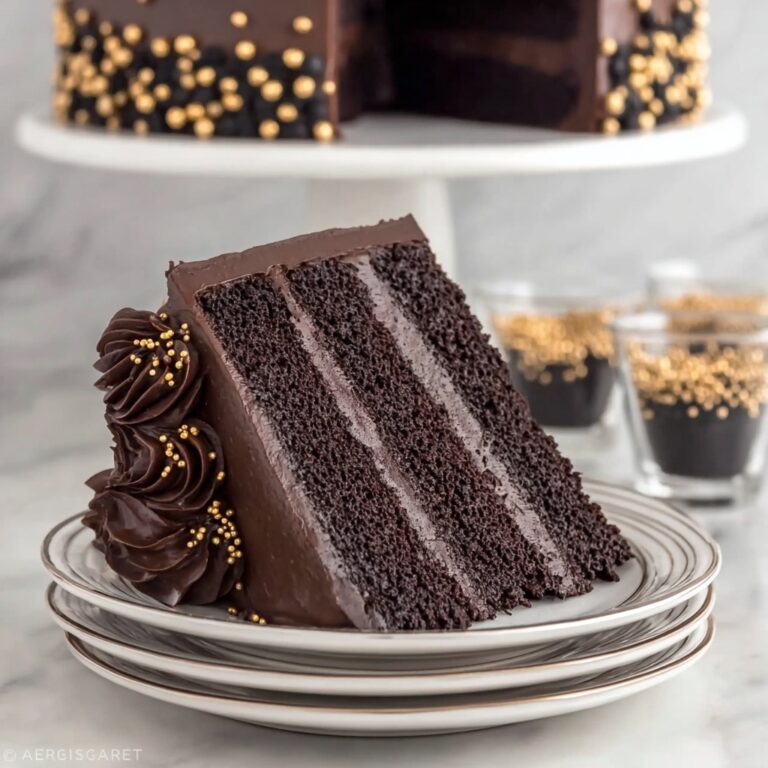 Black Velvet Cake with Dark Chocolate Frosting Recipe