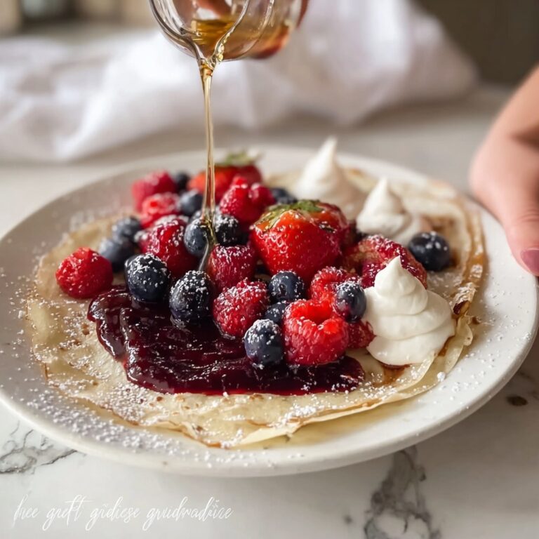 Berry-Topped Tapioca Crepes Recipe