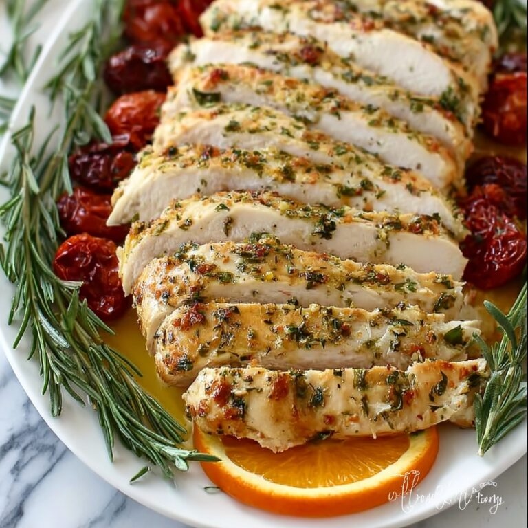 Roasted Turkey Breast with Garlic Herb Butter Recipe