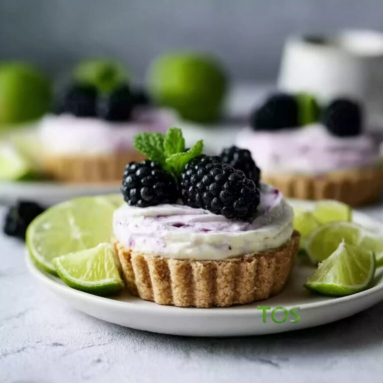 Mini Key Lime Pies with Blackberry Topping Recipe