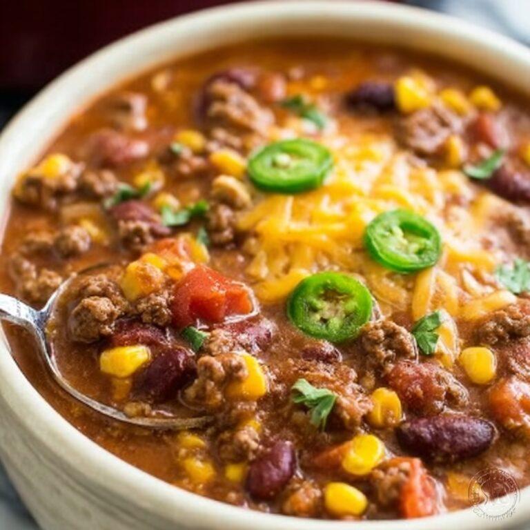Cheesy Enchilada Chili Recipe