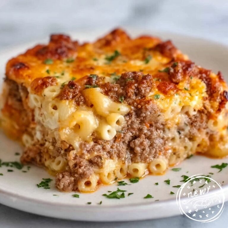 Cheesy Loaded Beef Meatloaf Casserole Recipe