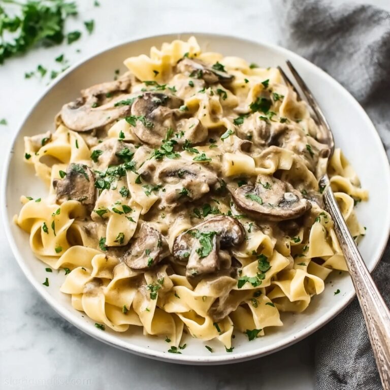 Easy One Pan Chicken Stroganoff Recipe