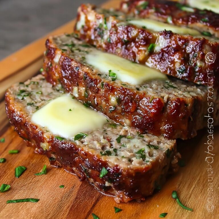 Garlic Parmesan Chicken Meatloaf Recipe
