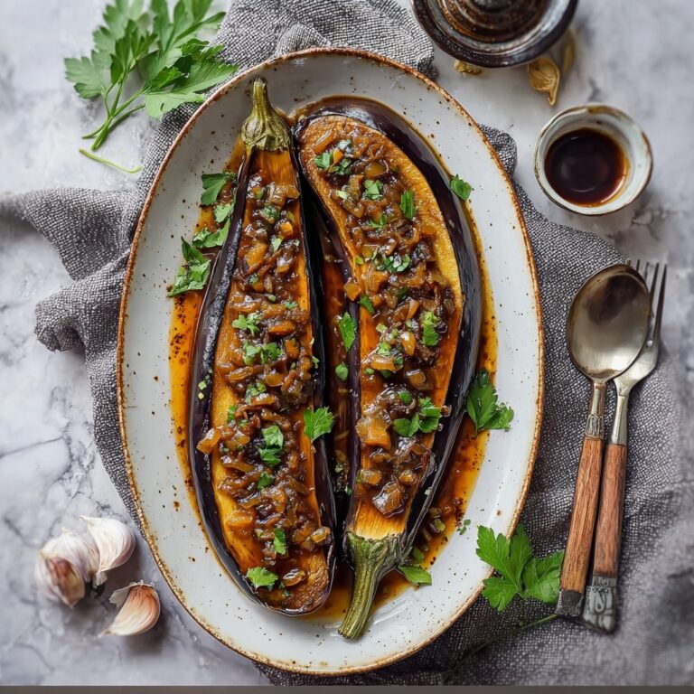 Sticky Garlic Eggplant Recipe