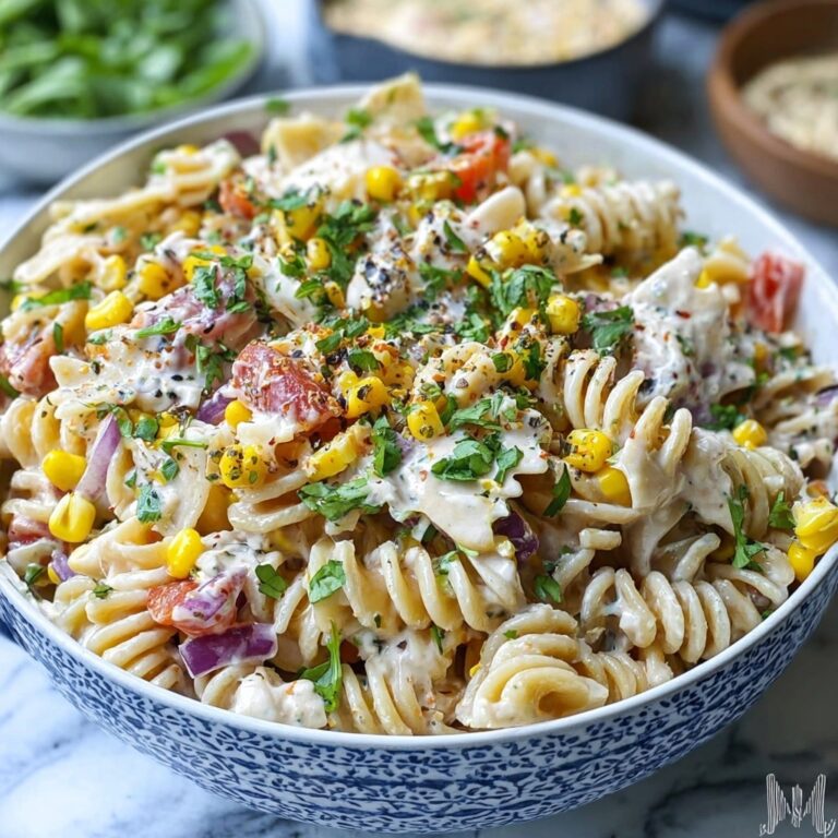 Street Corn Pasta Salad with Creamy Chili Dressing Recipe