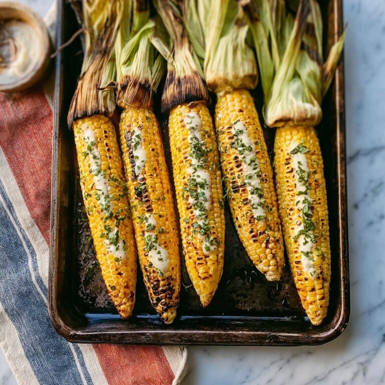 The Best Grilled Corn on the Cob with Garlic Herb Butter Recipe