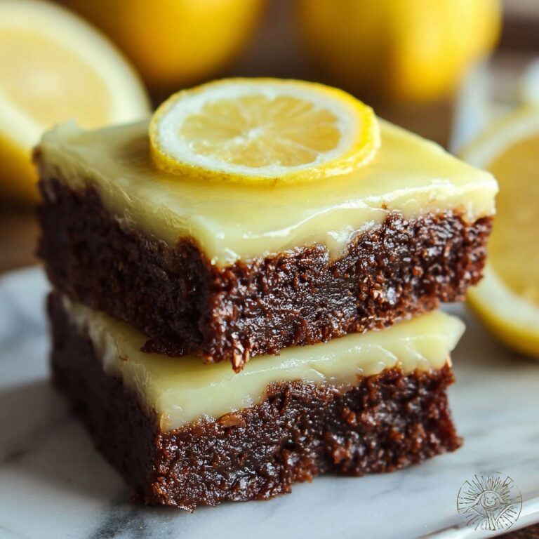 Zesty Lemon Brownies Recipe
