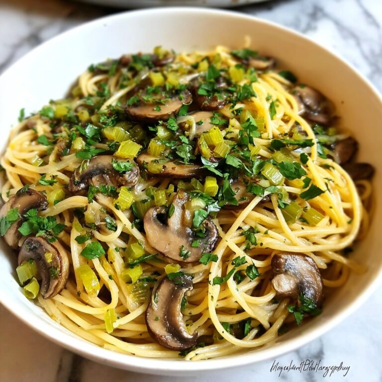 Vegan Leek and Mushroom Pasta Recipe