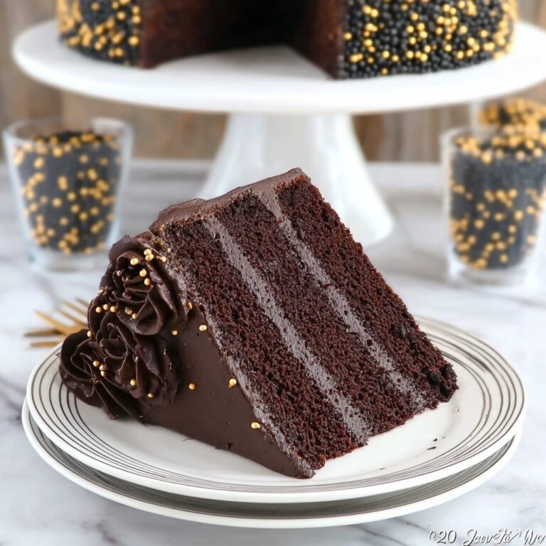 Black Velvet Cake with Dark Chocolate Frosting Recipe