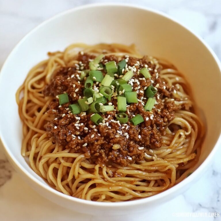 Mongolian Ground Beef Noodles Recipe